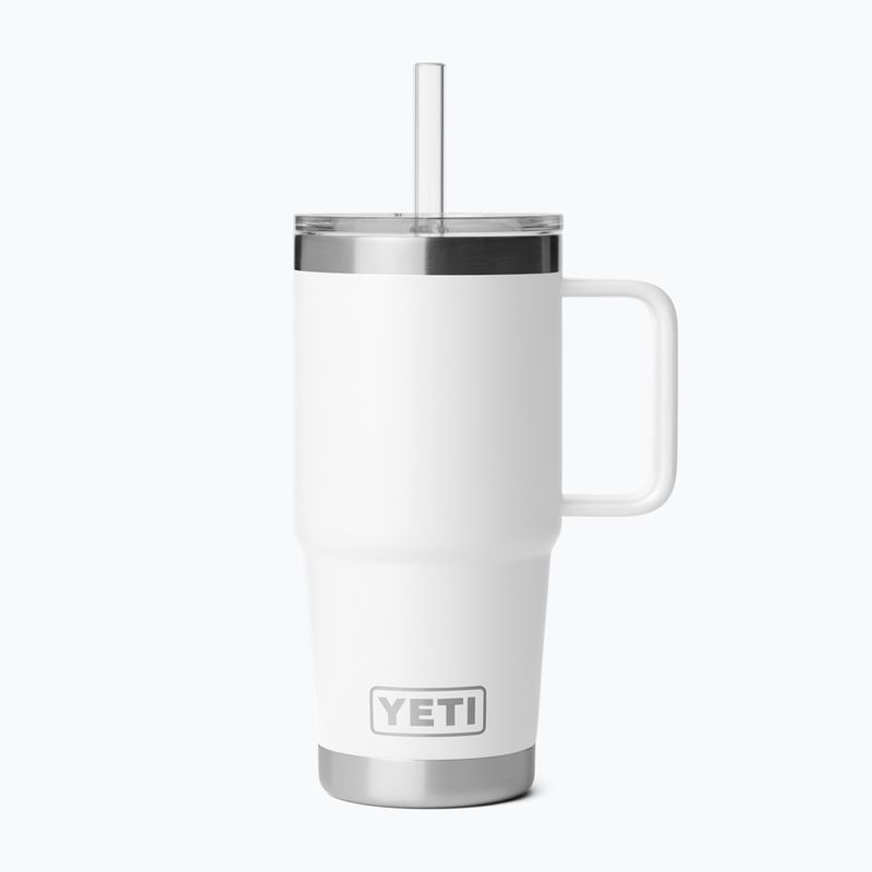 Termosas YETI Rambler Straw 739 ml white