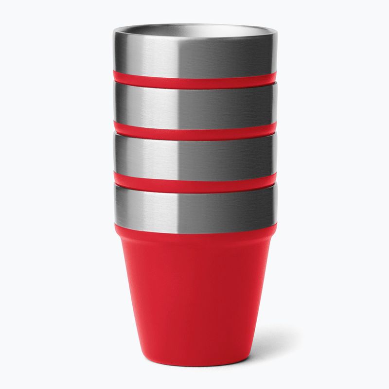Turistinės taurės YETI Shot 48 ml 4 pcs. rescue red 3