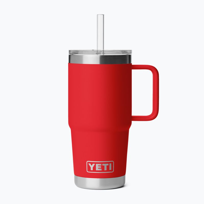 Termosas YETI Rambler Straw 739 ml rescue red