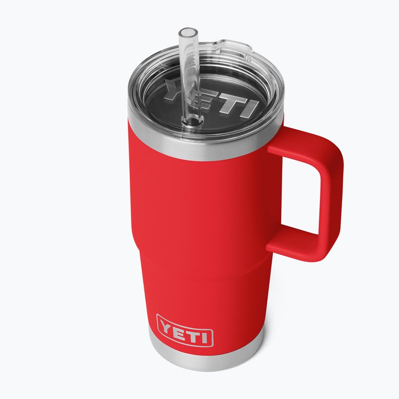 Termosas YETI Rambler Straw 739 ml rescue red 3