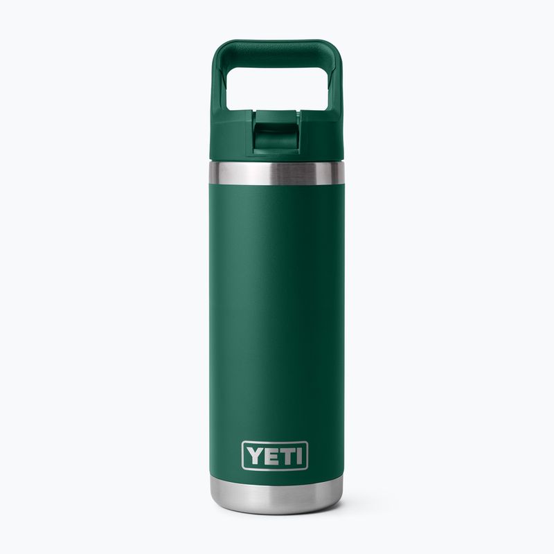 Termo gertuvė YETI Rambler C Straw 532 ml black forest green