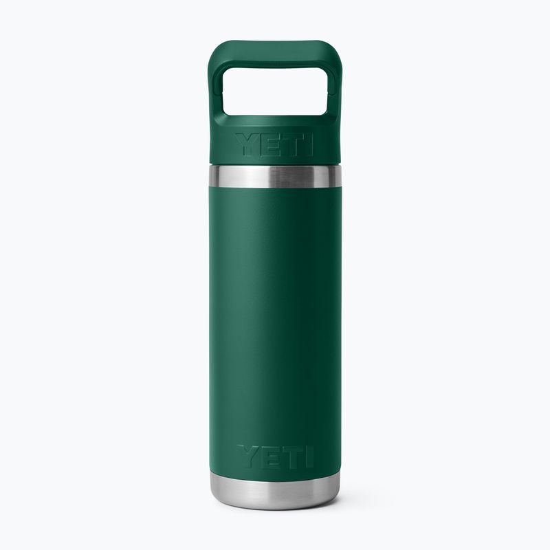 Termo gertuvė YETI Rambler C Straw 532 ml black forest green 2