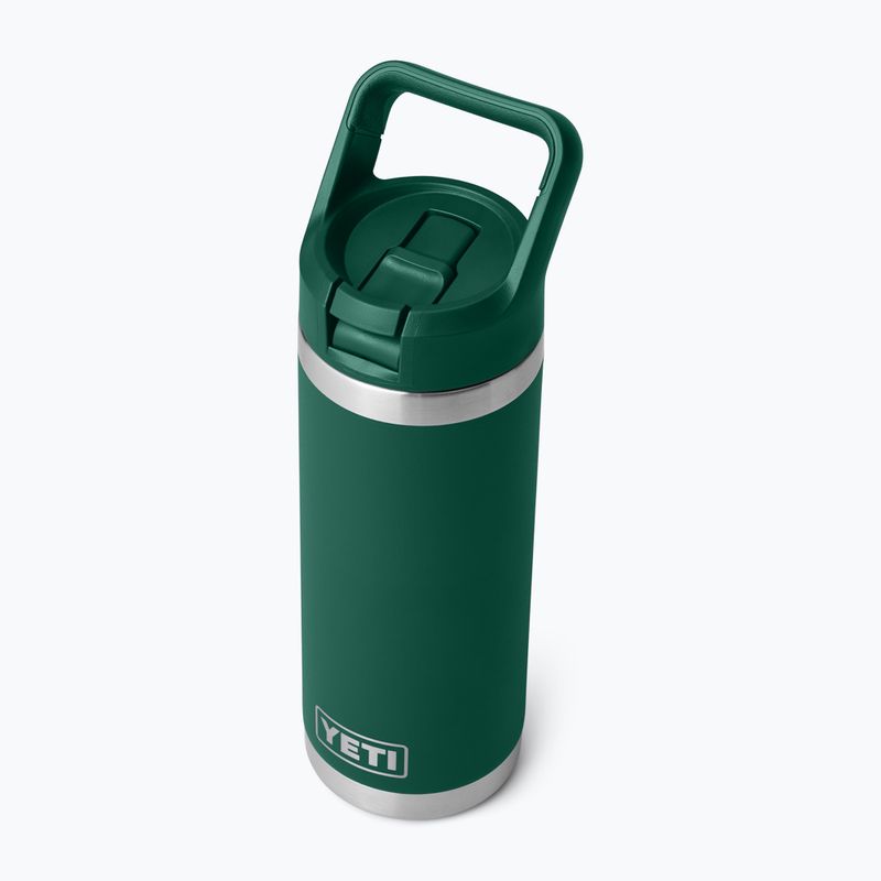 Termo gertuvė YETI Rambler C Straw 532 ml black forest green 4