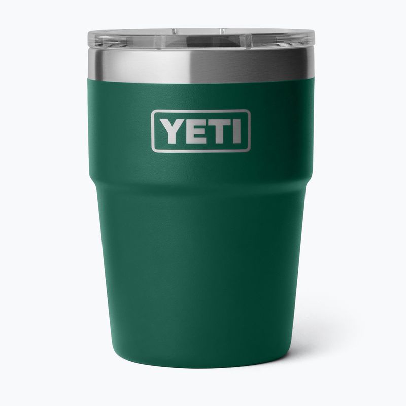 Termosas YETI Rambler Stackable 473 ml black forest green