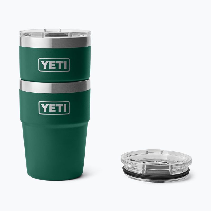 Termosas YETI Rambler Stackable 473 ml black forest green 4