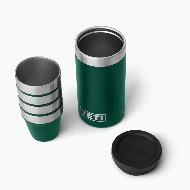 Turistinės taurės YETI Shot 48 ml 4 pcs. black forest green 2