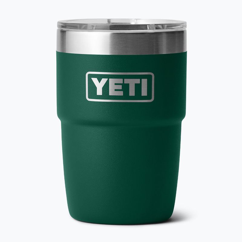 Termosas YETI Rambler Stackable 237 ml black forest green