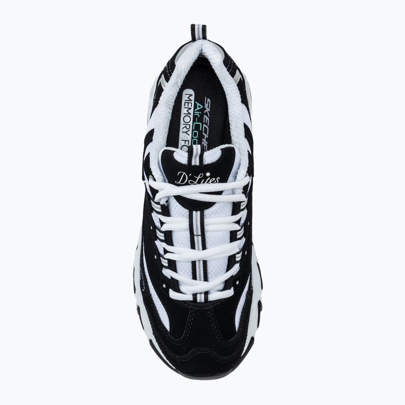 Moteriški batai SKECHERS D'Lites Biggest Fan black/white/silver 5