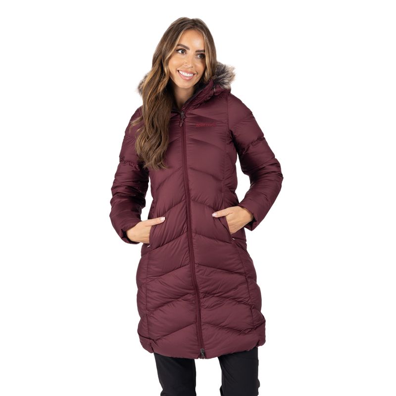 Marmot moteriška pūkinė striukė Montreaux Coat maroon 78090
