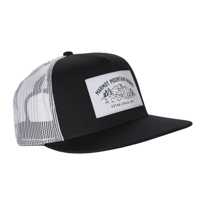 Marmot Trucker vyriška beisbolo kepuraitė juoda ir balta 174301007ONE