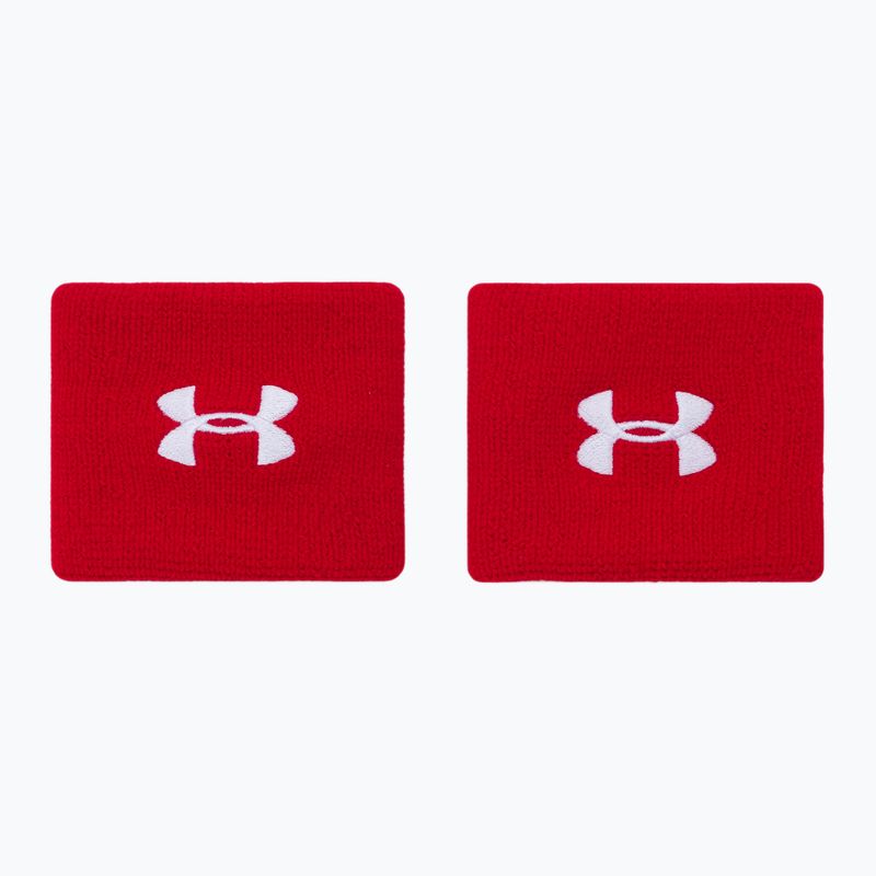 Under Armour Ua Performance apyrankės 3", 2 vnt., raudonos spalvos 1276991-600 2