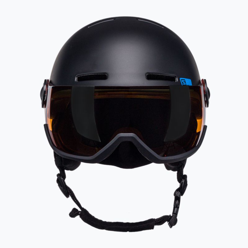 Salomon Grom Visor S2 vaikiškas slidinėjimo šalmas juodas L39916300 2