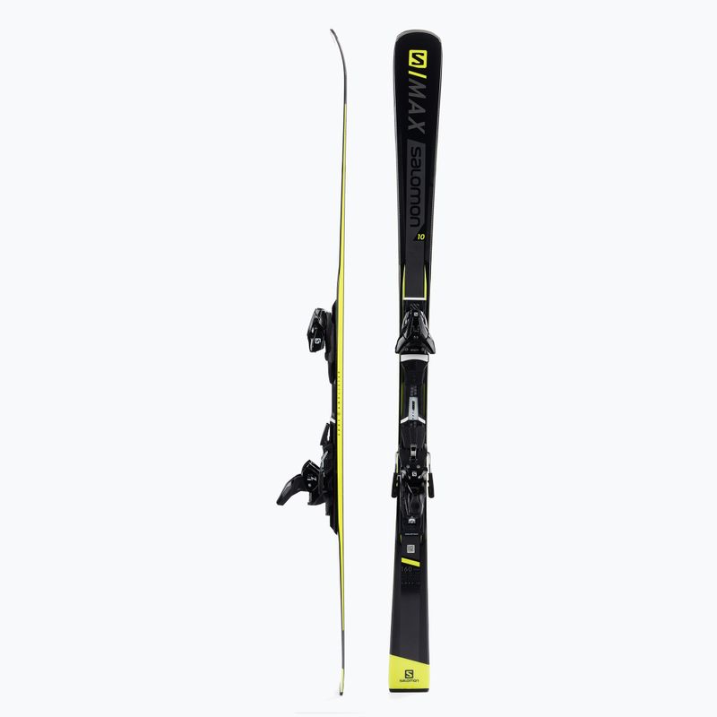 Salomon S/MAX 10 + E Z12 GW kalnų slidės juodos spalvos L40523500160 2
