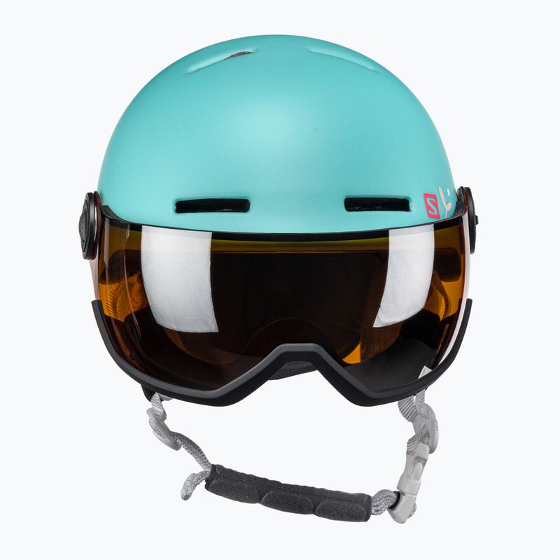 Vaikiškas slidinėjimo šalmas Salomon Grom Visor S2 blue L40837000 2