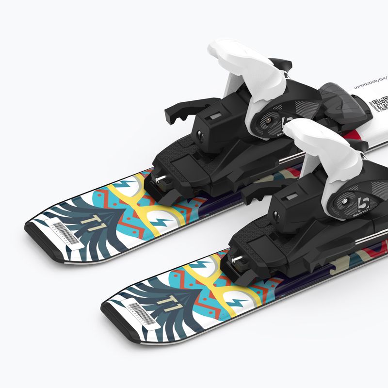 Vaikiškos kalnų slidės Salomon T1 XS + C5 spalva L40891100 12