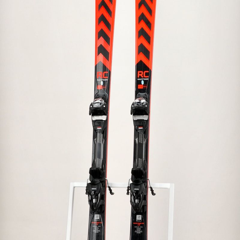 Völkl Racetiger RC Red + vMotion 10 GW raudonos/juodos kalnų slidės 16