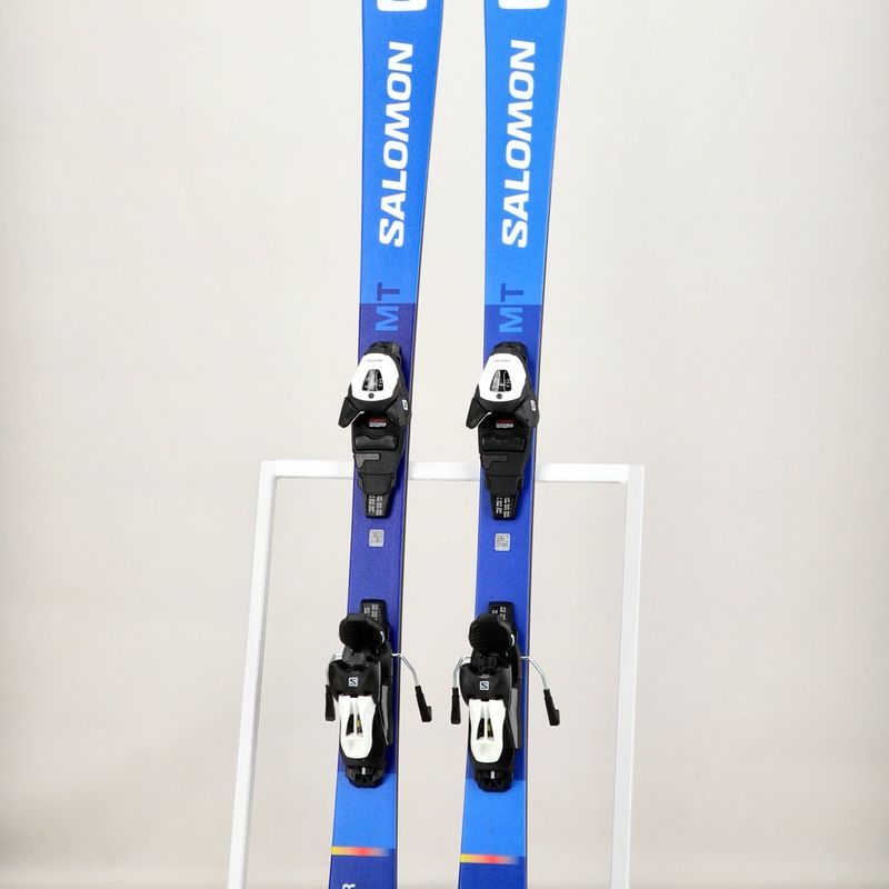 Vaikiškos kalnų slidės Salomon S/Race MT Jr + L6 race blue/white 13