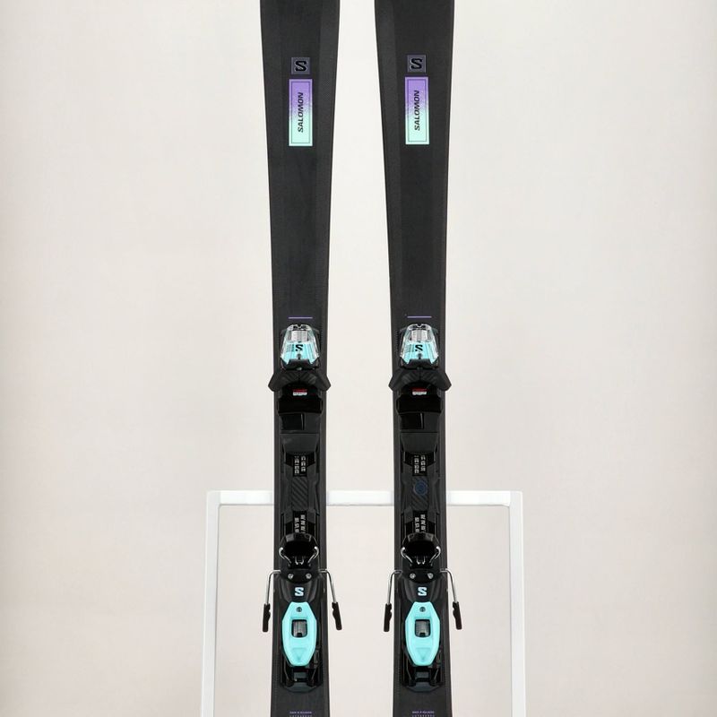 Moteriškos kalnų slidės Salomon S/Max N6 XT + M10 GW black/paisley purple/beach glass 13