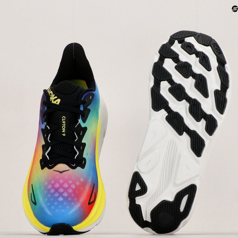 Vyriški bėgimo bateliai HOKA Clifton 9 black/multi 11