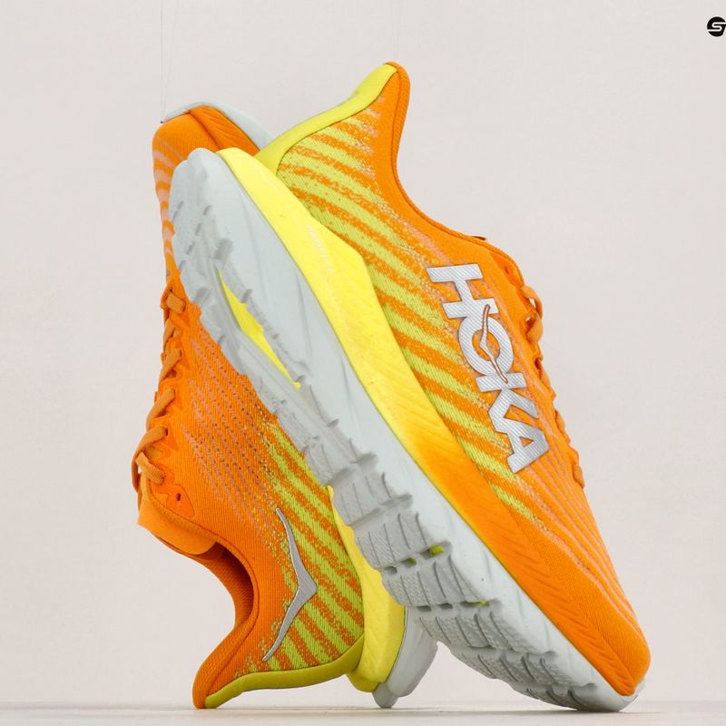 Vyriški bėgimo bateliai HOKA Mach 5 radiant yellow orange 9