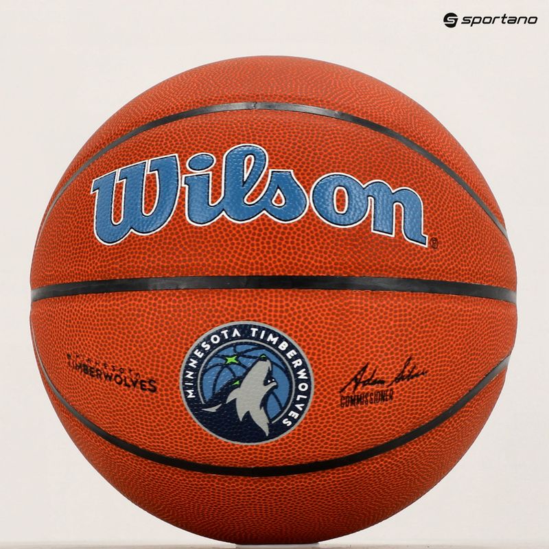 Wilson NBA Team Alliance Minnesota Timberwolves krepšinio kamuolys WTB3100XBMIN dydis 7 6
