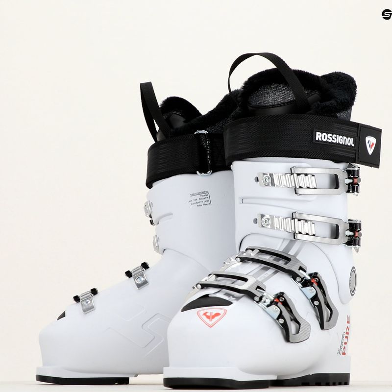 Moteriški slidinėjimo batai Rossignol Pure Comfort 60 white/grey 7