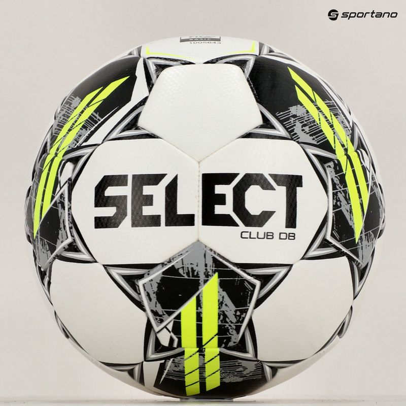 SELECT Club DB v23 white/grey 5 dydžio futbolo kamuolys 6