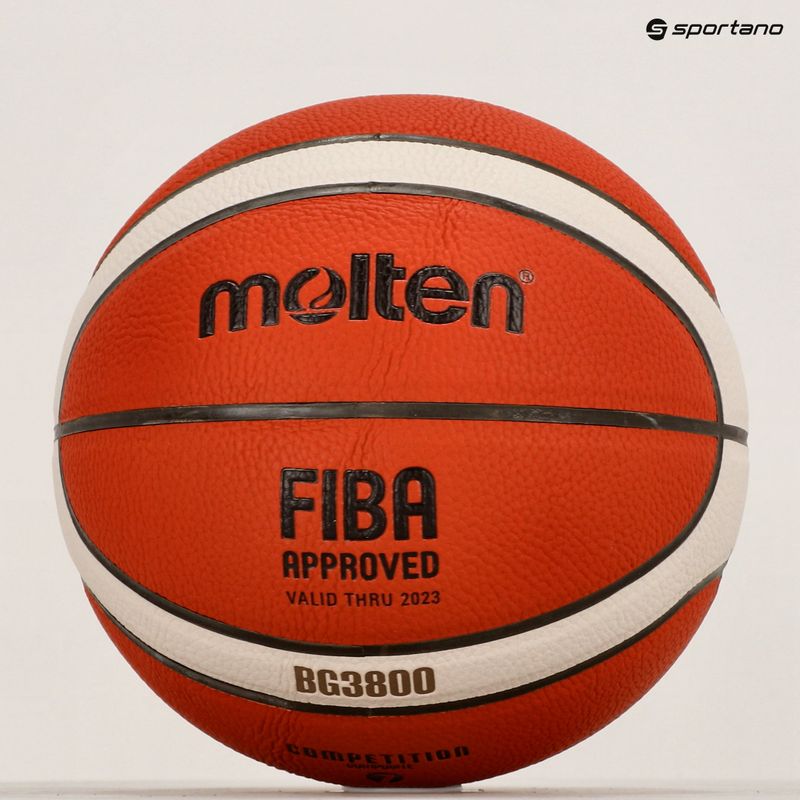 Molten krepšinio B7G3800 FIBA oranžinis dydis 7 4