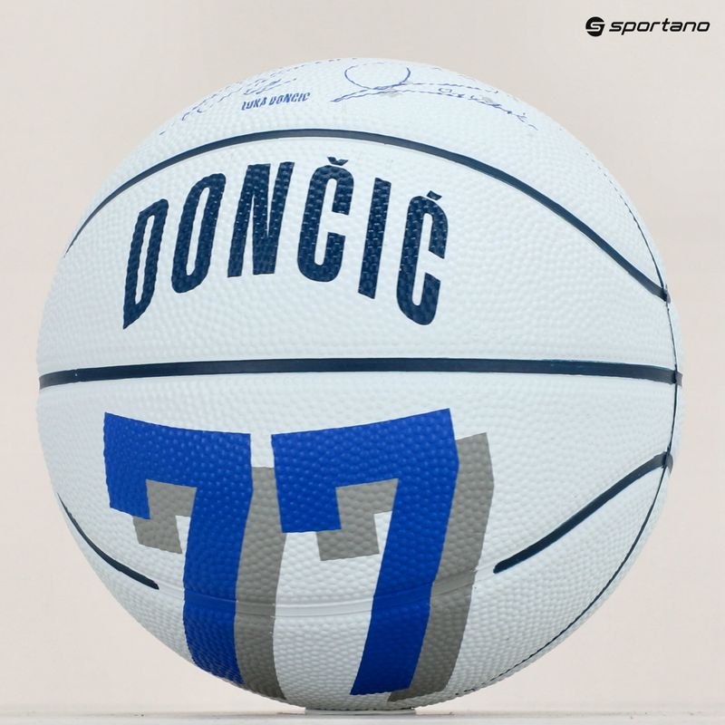 Wilson NBA Player Icon Mini Luka krepšinio kamuolys WZ4007701XB3 dydis 3 7