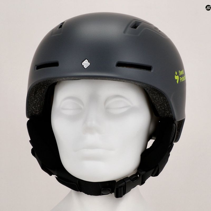 Vaikiškas slidinėjimo šalmas Sweet Protection Winder MIPS Jr slate gray/fluo 13