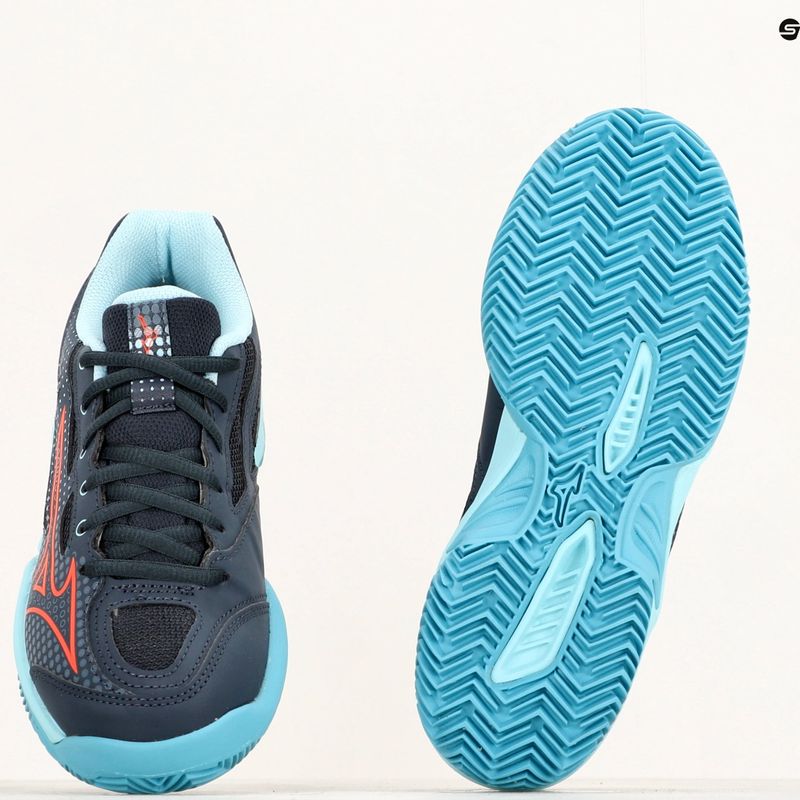 Vaikų teniso bateliai Mizuno Exceed Star CC collegiate blue/soleil/tanager/turquoise 14