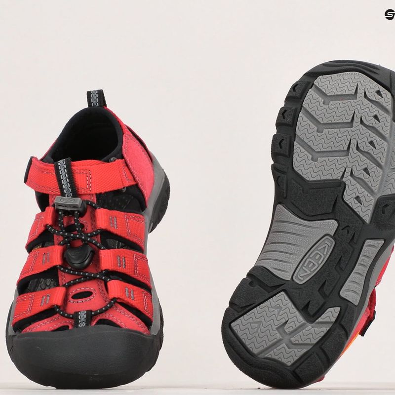 Vaikiški žygio sandalai KEEN Newport H2 ribbon red/gargoyle 16