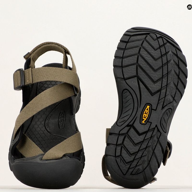 Vaikiški žygio sandalai KEEN Zerraport II Military olive/black 14