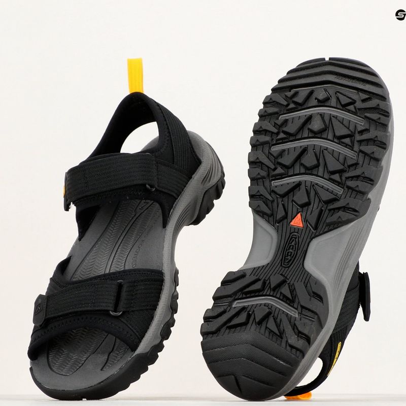 Keen Targhee III Open Toe H2 vyriški trekingo sandalai juodi 1024865 14