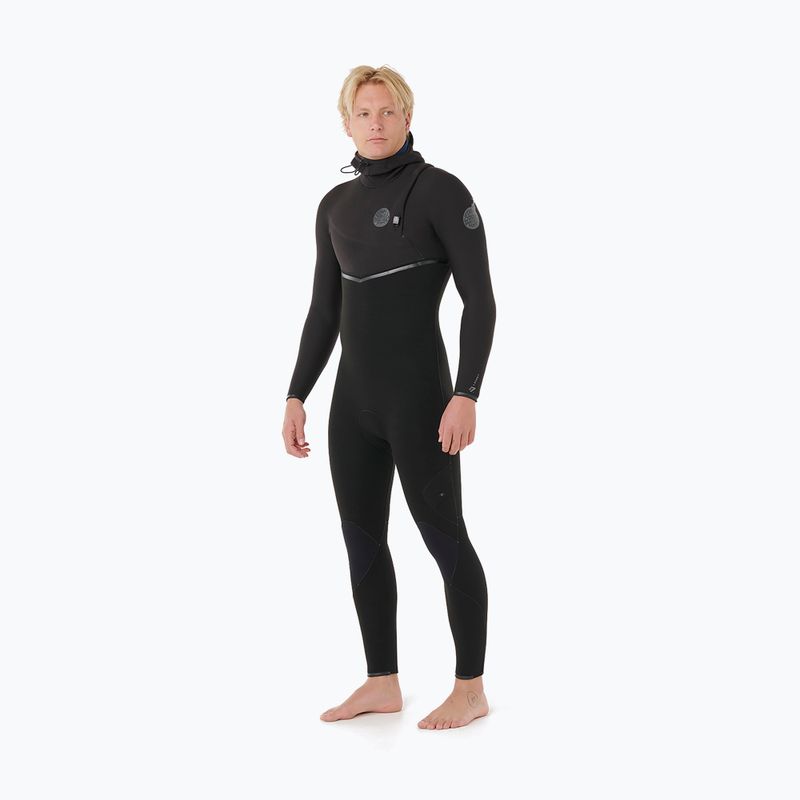 Vyriškas plaukimo kostiumas Rip Curl E-Bomb Zf Hood 5/4 mm black 4