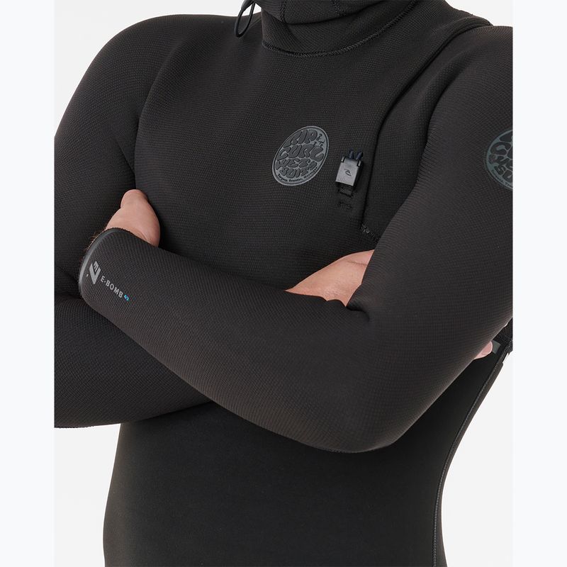 Vyriškas plaukimo kostiumas Rip Curl E-Bomb Zf Hood 5/4 mm black 6