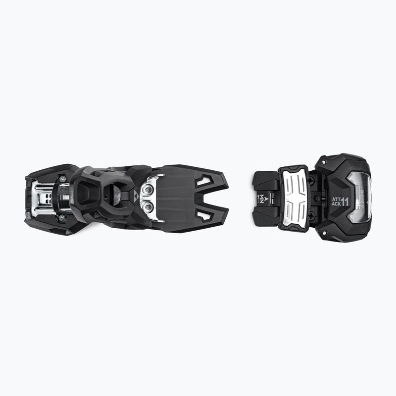 Slidinėjimo diržai Fischer Attack 11 MN W/O Brake [A] solid black/black 3