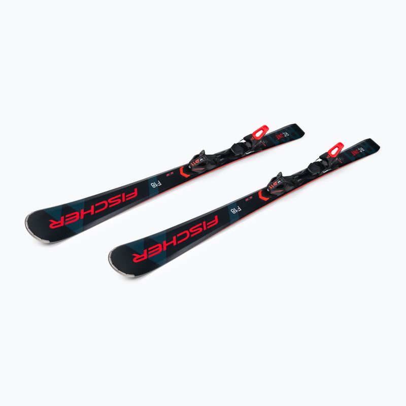 Kalnų slidės Fischer RC ONE F18 AR + RS 11 PR juoda/raudona 4