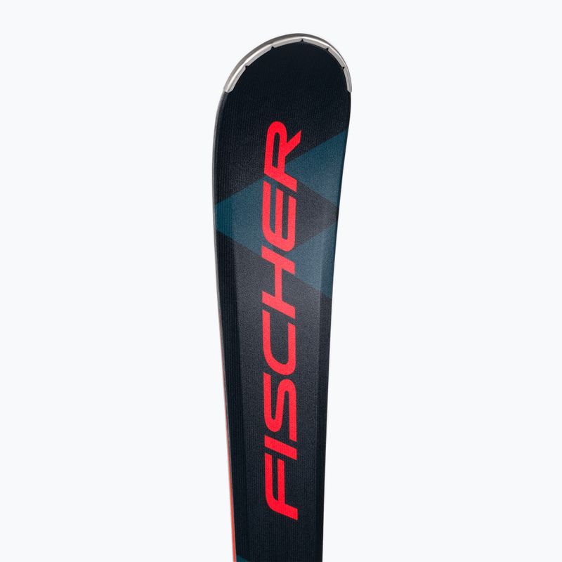 Kalnų slidės Fischer RC ONE F18 AR + RS 11 PR juoda/raudona 8