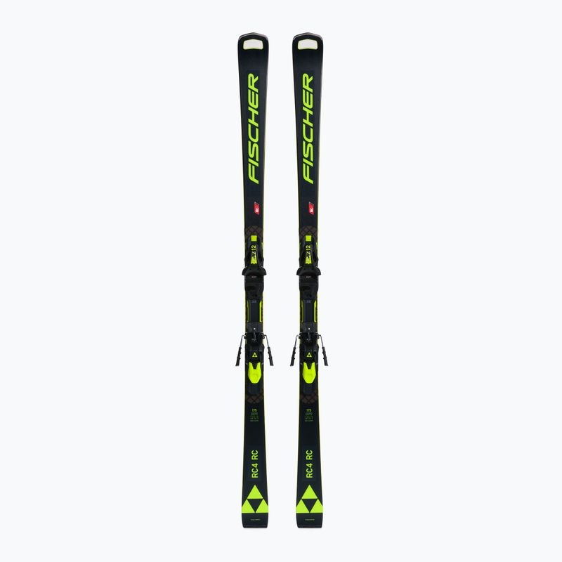 Fischer kalnų slidės RC4 WC RC MT + RC4 Z12 PR juoda/geltona