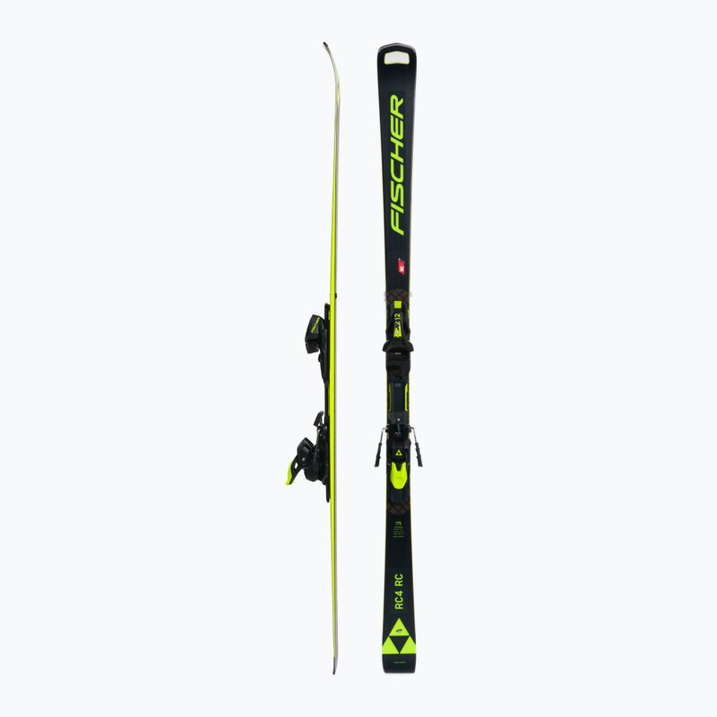Fischer kalnų slidės RC4 WC RC MT + RC4 Z12 PR juoda/geltona 2