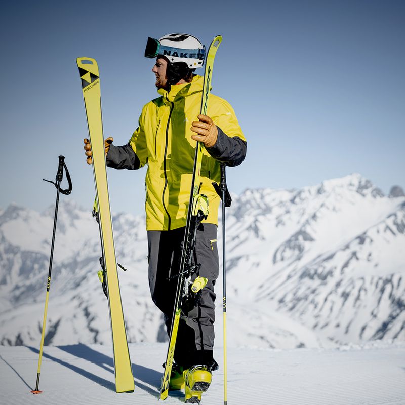 Kalnų slidės Fischer RC4 WC CT M/O + RC4 Z13 FF geltonos 13