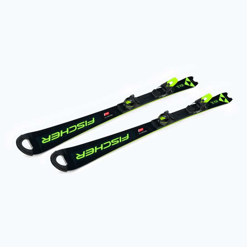 Vaikų kalnų slidės Fischer RC4 Worldcup SL JR. M/O-Plate + RC4 Z9 GW AC juoda/geltona 4