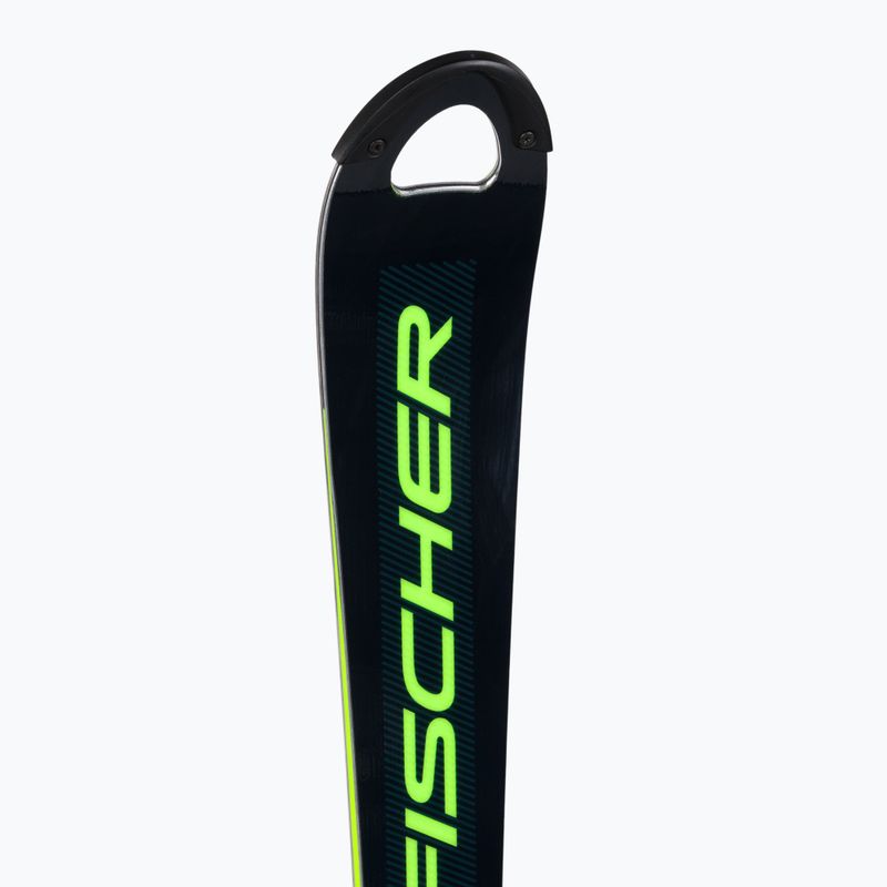 Vaikų kalnų slidės Fischer RC4 Worldcup SL JR. M/O-Plate + RC4 Z9 GW AC juoda/geltona 8