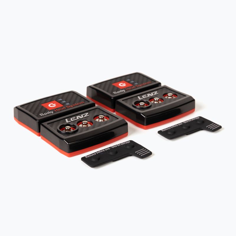 Kojinių baterijos Lenz Heat Pack 2.0 (USB) 2 vnt. black/ red 8