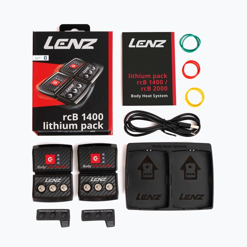 Akumuliatoriai kojinėms ir pirštinėms Lenz Lithium Pack Rcb 1400 2 vnt 10