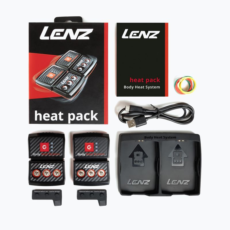 Šildomos kojinės Lenz Set Of Heat Sock 4.1 + Lithium Pack RCB 1200 black 6