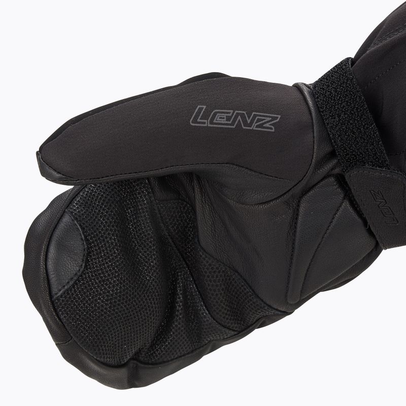 Slidinėjimo pirštinės Lenz Heat Glove 6.0 Finger Cap Mittens black 5
