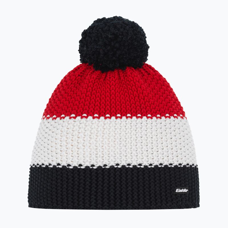 Žieminė kepurė Eisbar Star Pompon black/white/ketchup