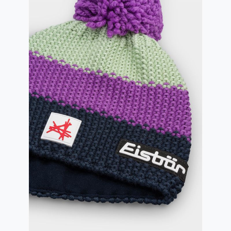 Vaikiška žieminė kepurė Eisbar Stan Pompon SA purple 2